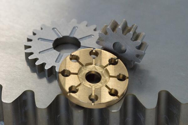 Gear wheels module 0.3 made of special materials. Precise involutes.